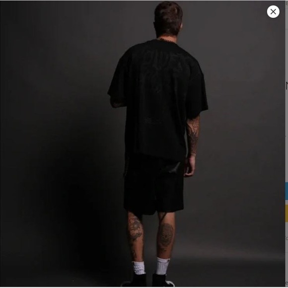 Oni Code Premium Tee Darc Sport Wolves Japanese Tattoo Black Shirt XL Oversized - Picture 6 of 6